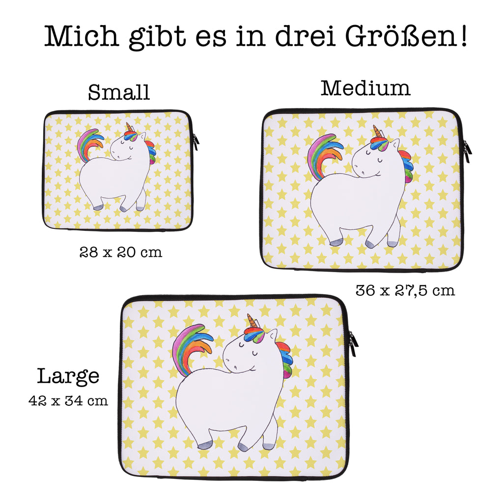 Notebook Tasche Einhorn stolzierend Notebook Tasche, Laptop, Computertasche, Tasche, Notebook-Tasche, Notebook-Reisehülle, Notebook Schutz, Einhorn, Einhörner, Einhorn Deko, Pegasus, Unicorn, stolz, anders, bunt, Pferd, Reiter, Reiten, Freundin, Geschenk