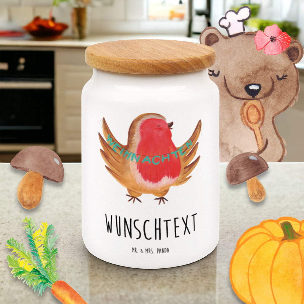 Personalisierte Vorratsdose Rotkehlchen Weihnachten Personalisierte Vorratsdose, Personalisierte Keksdose, Personalisierte Keramikdose, Personalisierte Leckerlidose, Personalisierte Dose, Personalisierter Vorratsbehälter, Personalisierte Aufbewahrungsdose, Winter, Weihnachten, Weihnachtsdeko, Nikolaus, Advent, Heiligabend, Wintermotiv, Frohe Weihnachten, Weihnachtsmotiv, Weihnachtsgruß, Vogel, xmas