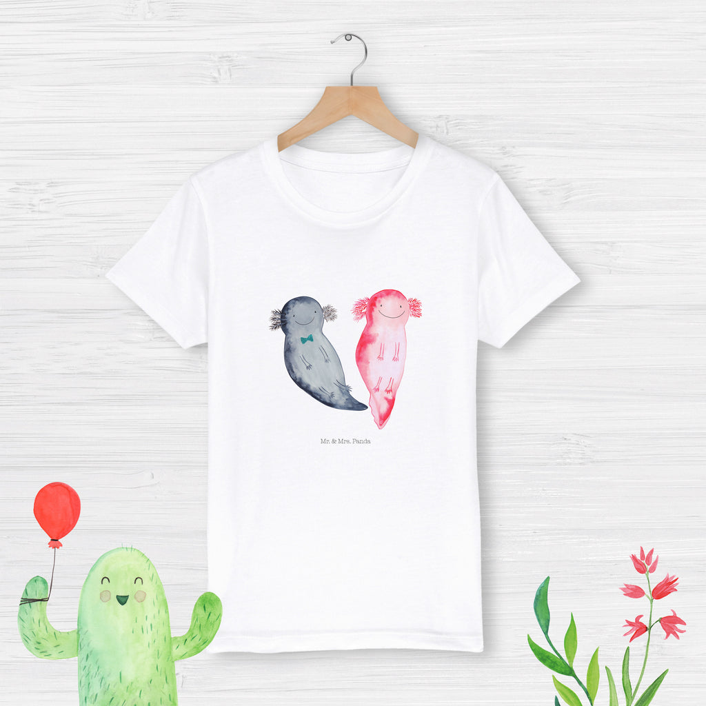 Organic Kinder T-Shirt Axolotl Freundin Kinder T-Shirt, Kinder T-Shirt Mädchen, Kinder T-Shirt Jungen, Axolotl, Molch, Axolot, Schwanzlurch, Lurch, Lurche, Liebe, große Liebe, Liebesbeweis, Freund, Verlobter, Ehemann, Jahrestag, Valentinstag