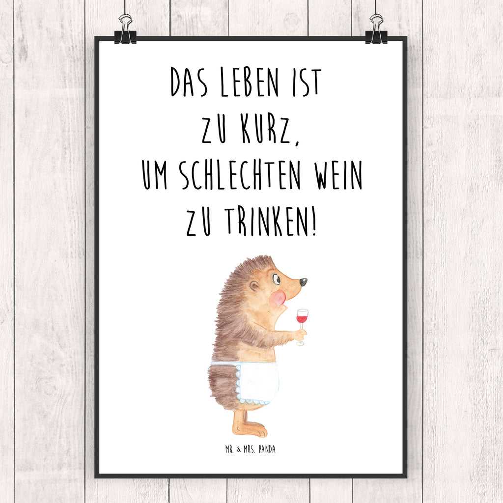 Poster Igel mit Wein Poster, Wandposter, Bild, Wanddeko, Küchenposter, Kinderposter, Wanddeko Bild, Raumdekoration, Wanddekoration, Handgemaltes Poster, Mr. & Mrs. Panda Poster, Designposter, Kunstdruck, Posterdruck, Tiermotive, Gute Laune, lustige Sprüche, Tiere, Wein Spruch, Igel, Geschenk Weintrinker, Geschenk Weinliebhaber, Wein Deko, Weinglas, Rotwein, Weißwein, Wein trinken