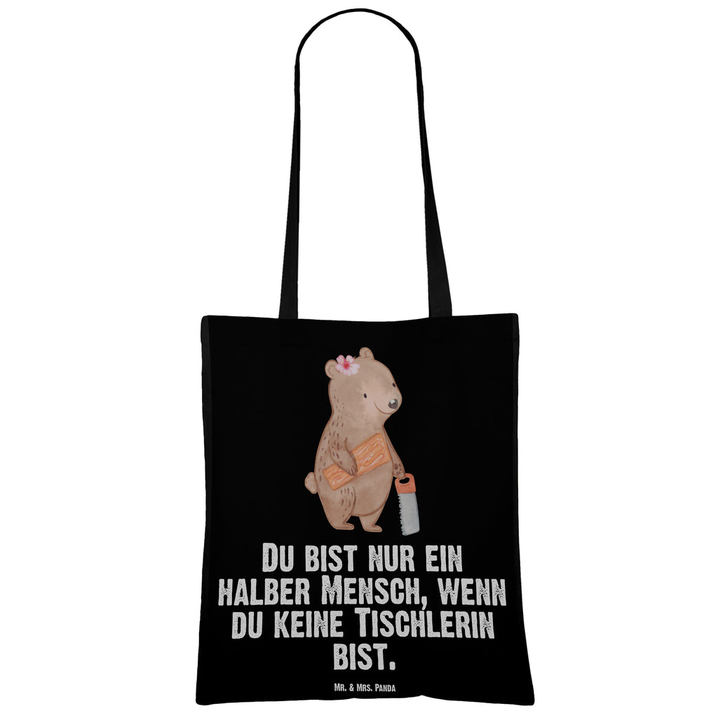 Tragetasche Tischlerin mit Herz Beuteltasche, Beutel, Einkaufstasche, Jutebeutel, Stoffbeutel, Tasche, Shopper, Umhängetasche, Strandtasche, Schultertasche, Stofftasche, Tragetasche, Badetasche, Jutetasche, Einkaufstüte, Laptoptasche, Beruf, Ausbildung, Jubiläum, Abschied, Rente, Kollege, Kollegin, Geschenk, Schenken, Arbeitskollege, Mitarbeiter, Firma, Danke, Dankeschön