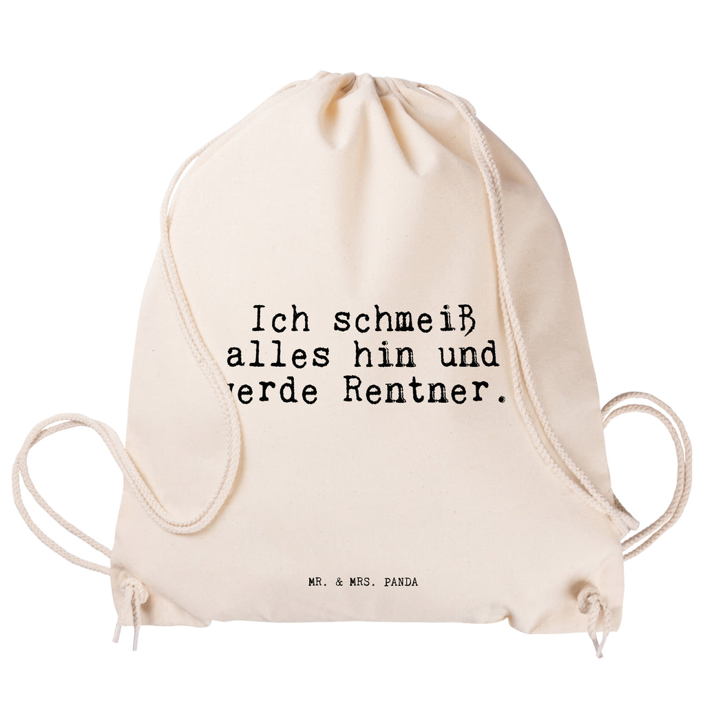 Sportbeutel Ich schmeiß alles hin... Sportbeutel, Turnbeutel, Beutel, Sporttasche, Tasche, Stoffbeutel, Sportbeutel Kinder, Gymsack, Beutel Rucksack, Kleine Sporttasche, Sportzubehör, Turnbeutel Baumwolle, Spruch, Sprüche, lustige Sprüche, Weisheiten, Zitate, Spruch Geschenke, Spruch Sprüche Weisheiten Zitate Lustig Weisheit Worte