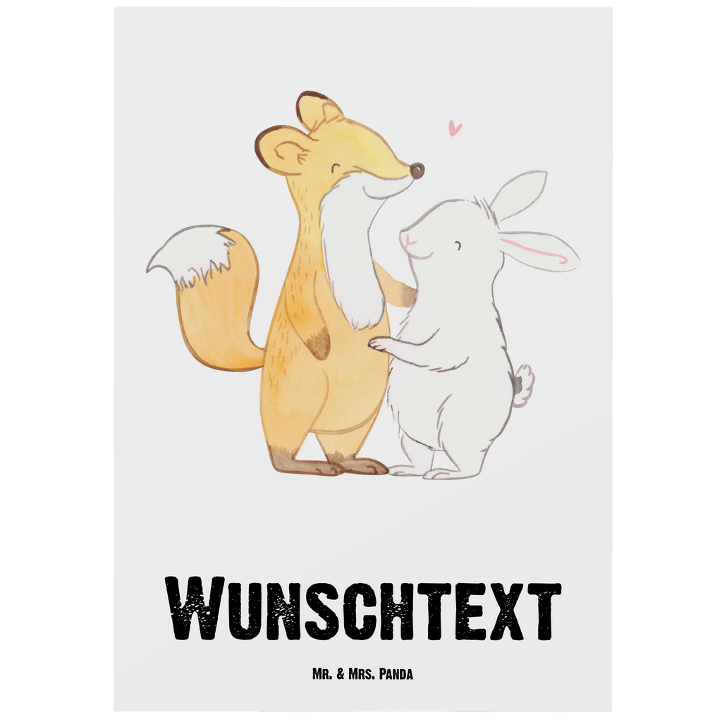 Personalisierte Postkarte Fuchs Hase Freunde treffen Postkarte mit Namen, Postkarte bedrucken, Postkarte mit Wunschtext, Postkarte personalisierbar, Geschenkkarte mit Namen, Grußkarte mit Namen, Karte mit Namen, Einladung mit Namen, Ansichtskarte mit Namen, Geschenkkarte mit Wunschtext, Grußkarte mit Wunschtext, Karte mit Wunschtext, Einladung mit Wunschtext, Ansichtskarte mit Wunschtext, Geschenk, Sport, Sportart, Hobby, Schenken, Danke, Dankeschön, Auszeichnung, Gewinn, Sportler, Freunde treffen