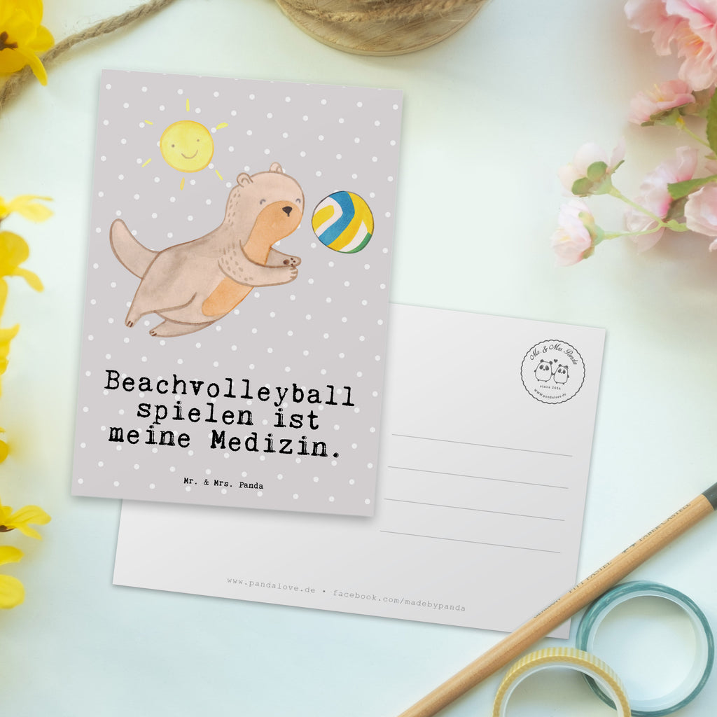 Postkarte Otter Beachvolleyball Medizin Postkarte, Karte, Geschenkkarte, Grußkarte, Einladung, Ansichtskarte, Geburtstagskarte, Einladungskarte, Dankeskarte, Ansichtskarten, Einladung Geburtstag, Einladungskarten Geburtstag, Geschenk, Sport, Sportart, Hobby, Schenken, Danke, Dankeschön, Auszeichnung, Gewinn, Sportler, Beachvolleyball, Volleyball, Ballsport, Volleyballturnier, Strandvolleyball, Sandvolleyball, Strandballspielen, Outdoor-Volleyball, Strand-Ballsport