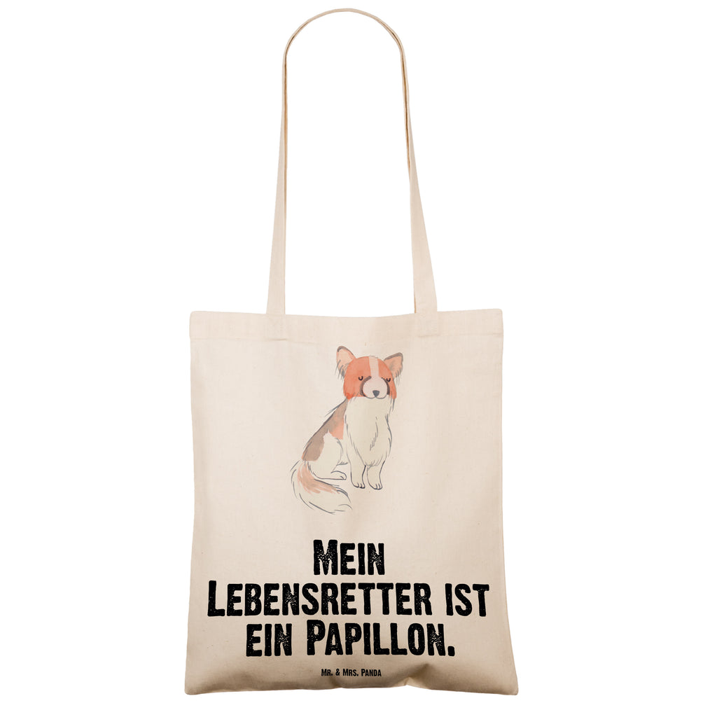 Tragetasche Papillon Lebensretter Beuteltasche, Beutel, Einkaufstasche, Jutebeutel, Stoffbeutel, Tasche, Shopper, Umhängetasche, Strandtasche, Schultertasche, Stofftasche, Tragetasche, Badetasche, Jutetasche, Einkaufstüte, Laptoptasche, Hund, Hunderasse, Rassehund, Hundebesitzer, Geschenk, Tierfreund, Schenken, Welpe, Kontinentaler Zwergspaniel, Papillon