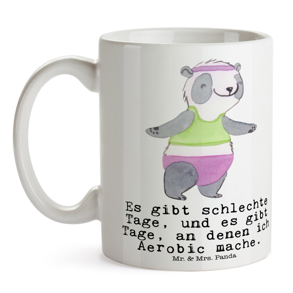 Tasse Panda Aerobic Tasse, Kaffeetasse, Teetasse, Becher, Kaffeebecher, Teebecher, Keramiktasse, Porzellantasse, Büro Tasse, Geschenk Tasse, Tasse Sprüche, Tasse Motive, Kaffeetassen, Tasse bedrucken, Designer Tasse, Cappuccino Tassen, Schöne Teetassen, Geschenk, Sport, Sportart, Hobby, Schenken, Danke, Dankeschön, Auszeichnung, Gewinn, Sportler, Aerobic, Aerobic Fitness, Fitnessstudio