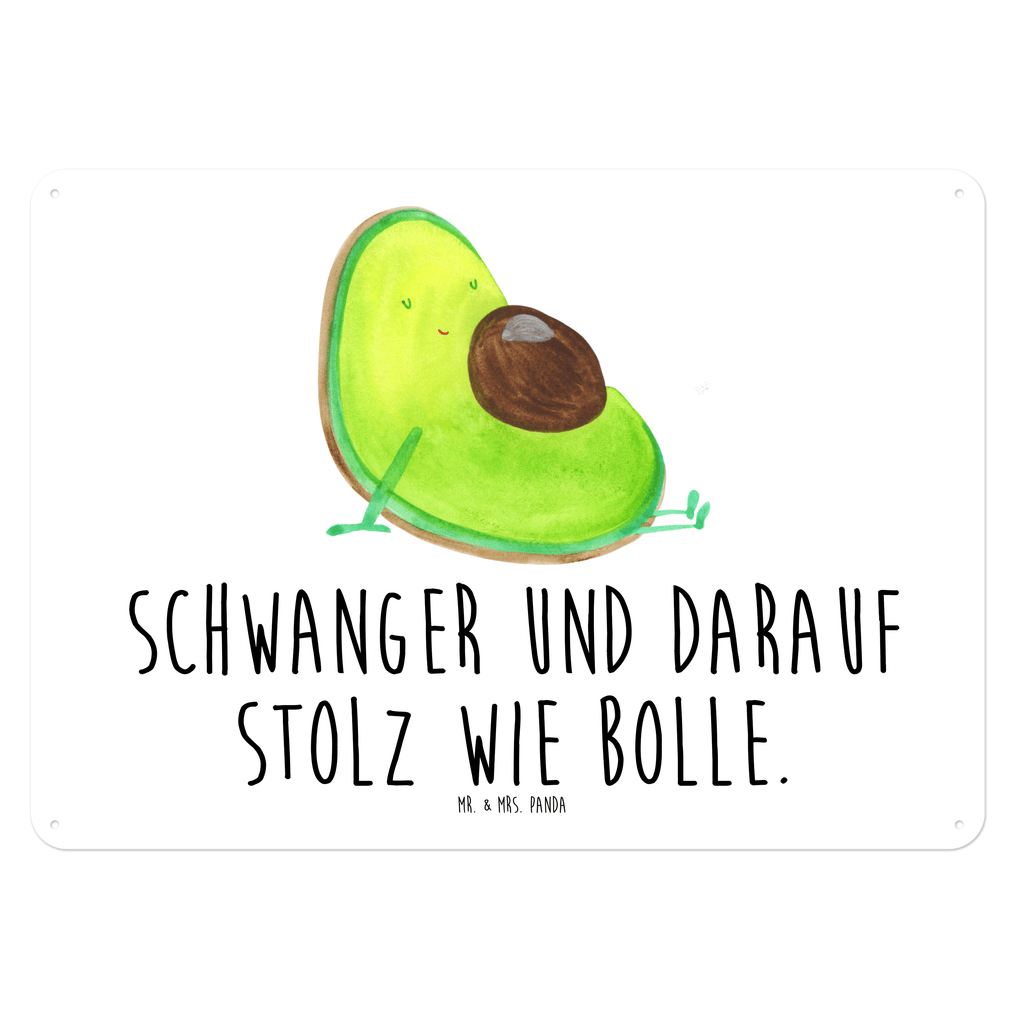 Blechschild Avocado Schwangerschaft Blechschild, Metallschild, Geschenk Schild, Schild, Magnet-Metall-Schild, Deko Schild, Wandschild, Wand-Dekoration, Türschild, Avocado, Veggie, Vegan, Gesund, schwanger, Schwangerschaft, Babyparty, Babyshower