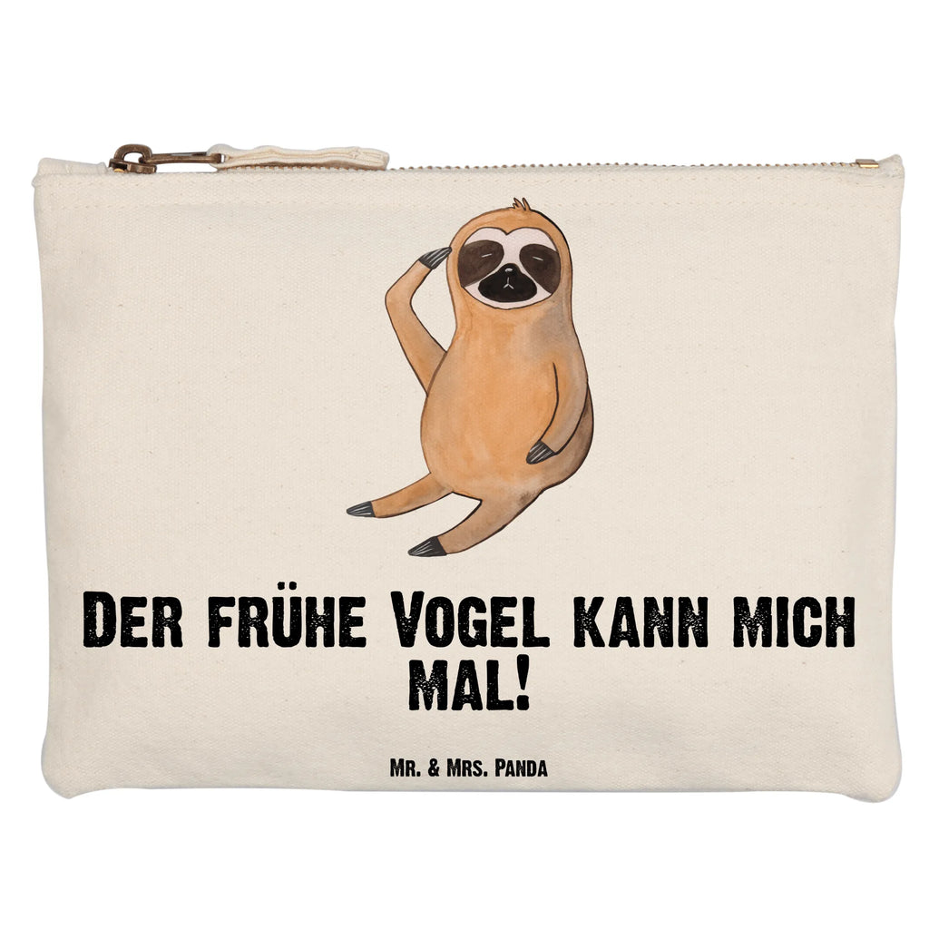 Schminktasche Faultier Vogel Schminktasche, Kosmetiktasche, Kosmetikbeutel, Stiftemäppchen, Etui, Federmappe, Makeup, XXL, Schminketui, Kosmetiketui, Schlamperetui, Faultier, Faultier Geschenk, Faultier Deko, Faultiere, faul, Lieblingstier, Spinner, früher Vogel, der frühe Vogel, Frühaufsteher, Morgenmuffel, Vogel, Faultierwelt