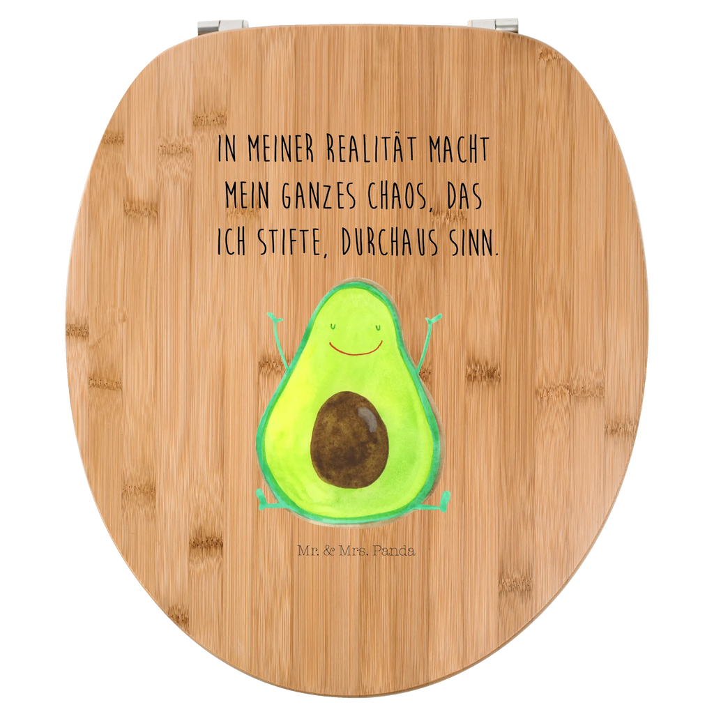 Motiv WC Sitz Avocado Glücklich Klobrille, Klodeckel, Toilettendeckel, WC-Sitz, Toilette, Avocado, Veggie, Vegan, Gesund, Chaos