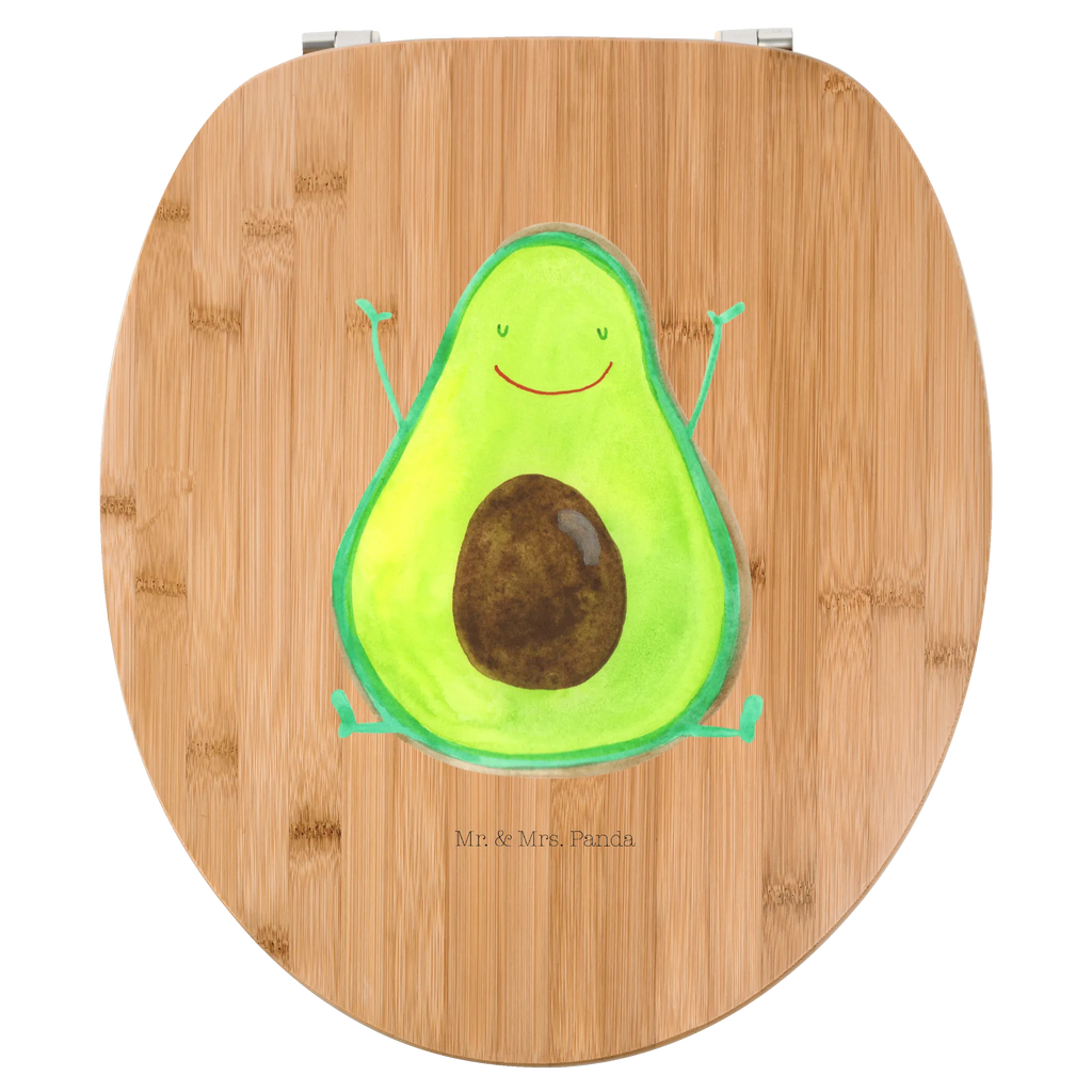 Motiv WC Sitz Avocado Glücklich Klobrille, Klodeckel, Toilettendeckel, WC-Sitz, Toilette, Avocado, Veggie, Vegan, Gesund, Chaos