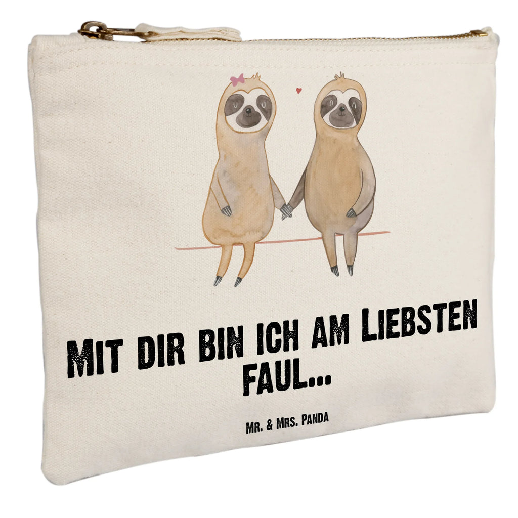 Schminktasche Faultier Pärchen Schminktasche, Kosmetiktasche, Kosmetikbeutel, Stiftemäppchen, Etui, Federmappe, Makeup, XXL, Schminketui, Kosmetiketui, Schlamperetui, Faultier, Faultier Geschenk, Faultier Deko, Faultiere, faul, Lieblingstier, Liebe, Liebespaar, Faultierliebe, Faultierpärchen, verliebt, verlobt, gemeinsam, relaxen, Pärchen, Beziehung, Langsamkeit