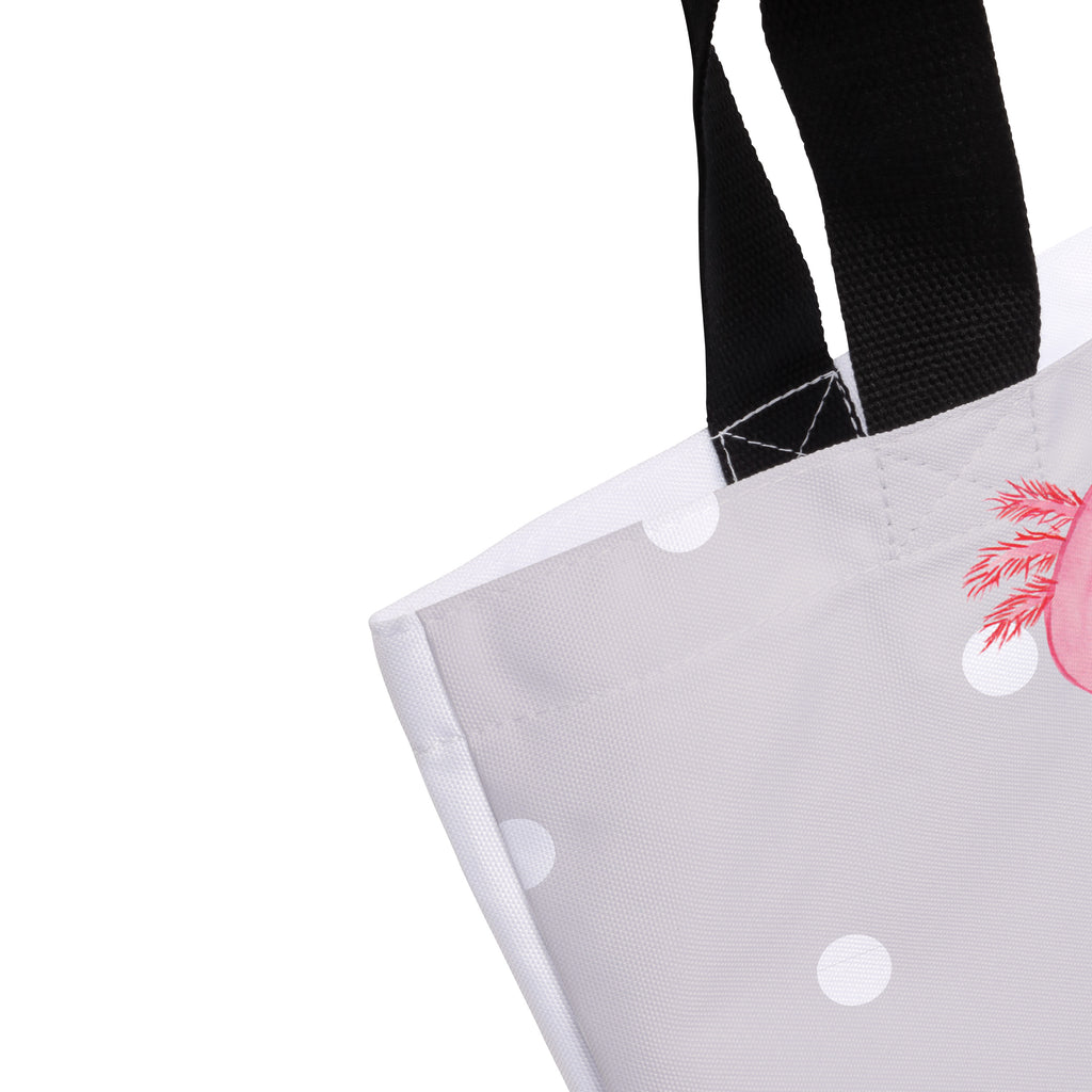 Shopper Axolotl null Beutel, Einkaufstasche, Tasche, Strandtasche, Einkaufsbeutel, Shopper, Schultasche, Freizeittasche, Tragebeutel, Schulbeutel, Alltagstasche, Axolotl, Molch, Axolot, vergnügt, fröhlich, zufrieden, Lebensstil, Weisheit, Lebensweisheit, Liebe, Freundin