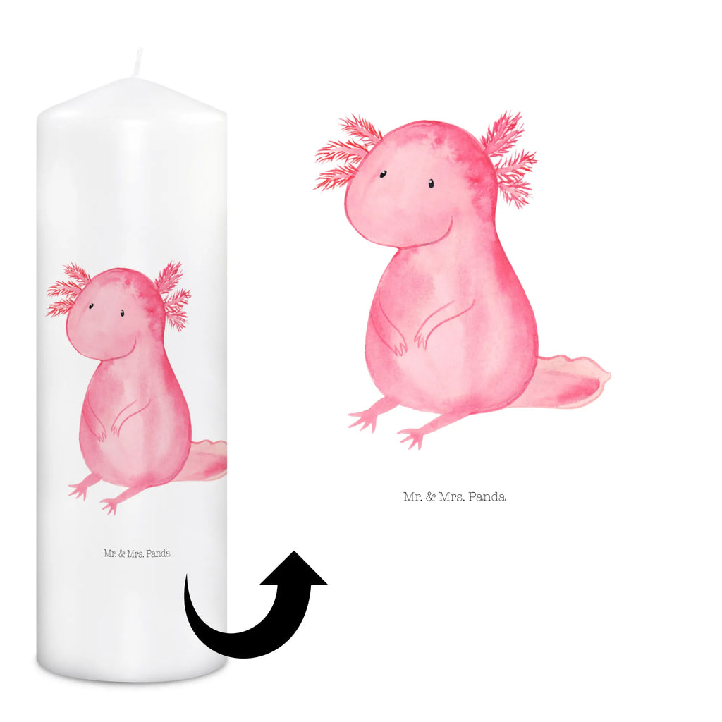 Kerze Axolotl Kerze, Taufkerze, Kommunionskerze, Geburtstagskerze, Geschenk Kerze, Taufgeschenk Kerze, Kerze mit Druck, Besondere Kerze, Geschenkidee Kerze, Kerze für Kommunion, Geburtstag Kerze, Kommunion Kerze, Axolotl, Molch, Axolot, vergnügt, fröhlich, zufrieden, Lebensstil, Weisheit, Lebensweisheit, Liebe, Freundin