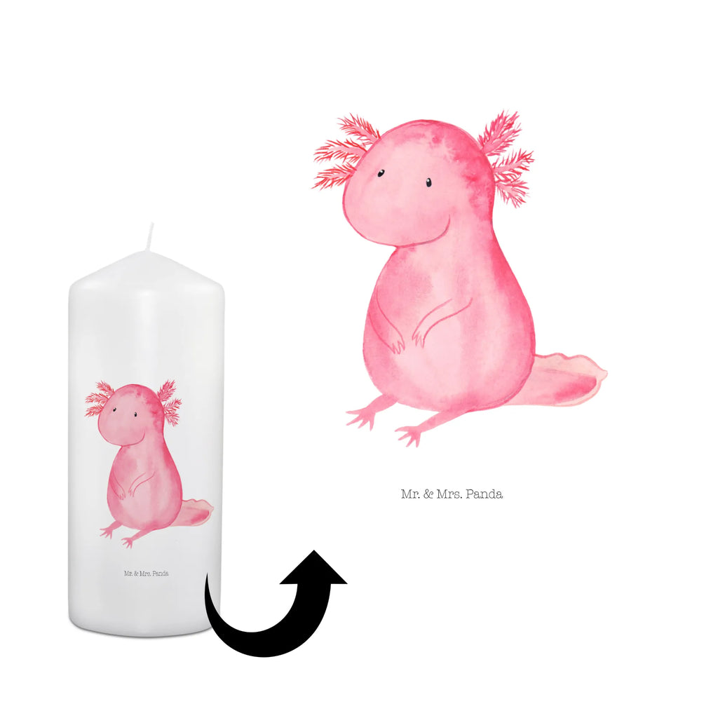 Kerze Axolotl Kerze, Taufkerze, Kommunionskerze, Geburtstagskerze, Geschenk Kerze, Taufgeschenk Kerze, Kerze mit Druck, Besondere Kerze, Geschenkidee Kerze, Kerze für Kommunion, Geburtstag Kerze, Kommunion Kerze, Axolotl, Molch, Axolot, vergnügt, fröhlich, zufrieden, Lebensstil, Weisheit, Lebensweisheit, Liebe, Freundin