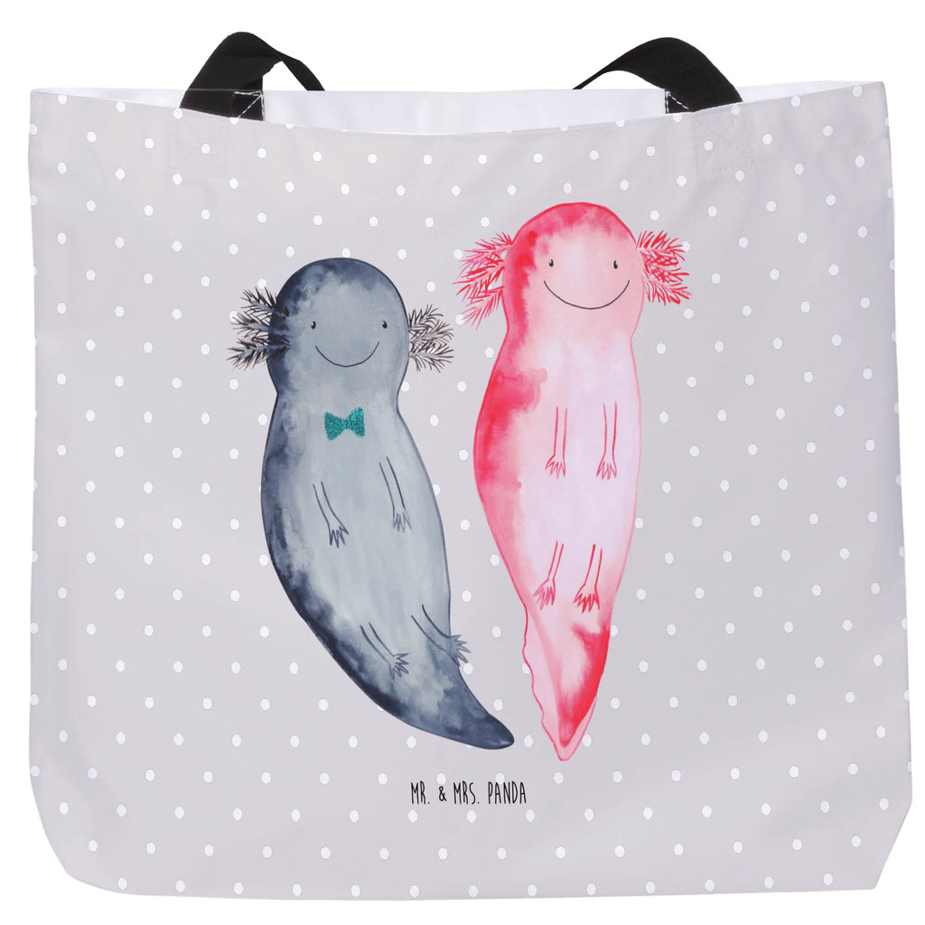 Shopper Axolotl Freundin Beutel, Einkaufstasche, Tasche, Strandtasche, Einkaufsbeutel, Shopper, Schultasche, Freizeittasche, Tragebeutel, Schulbeutel, Alltagstasche, Axolotl, Molch, Axolot, Schwanzlurch, Lurch, Lurche, Liebe, große Liebe, Liebesbeweis, Freund, Verlobter, Ehemann, Jahrestag, Valentinstag