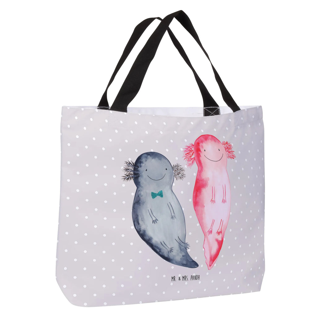 Shopper Axolotl Freundin Beutel, Einkaufstasche, Tasche, Strandtasche, Einkaufsbeutel, Shopper, Schultasche, Freizeittasche, Tragebeutel, Schulbeutel, Alltagstasche, Axolotl, Molch, Axolot, Schwanzlurch, Lurch, Lurche, Liebe, große Liebe, Liebesbeweis, Freund, Verlobter, Ehemann, Jahrestag, Valentinstag