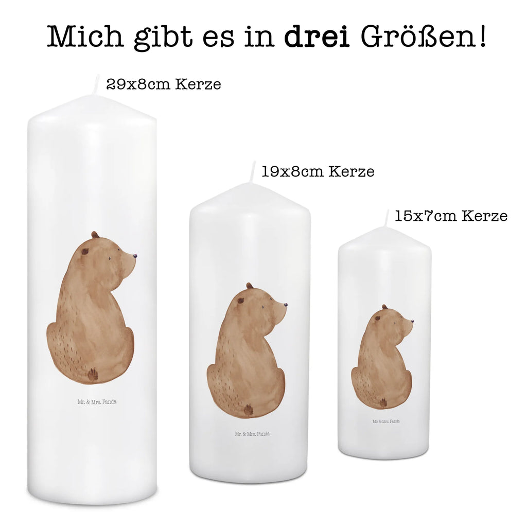 Kerze Bär Schulterblick Kerze, Taufkerze, Kommunionskerze, Geburtstagskerze, Geschenk Kerze, Taufgeschenk Kerze, Kerze mit Druck, Besondere Kerze, Geschenkidee Kerze, Kerze für Kommunion, Geburtstag Kerze, Kommunion Kerze, Bär, Teddy, Teddybär, Selbstachtung, Weltansicht, Motivation, Bären, Bärenliebe, Weisheit