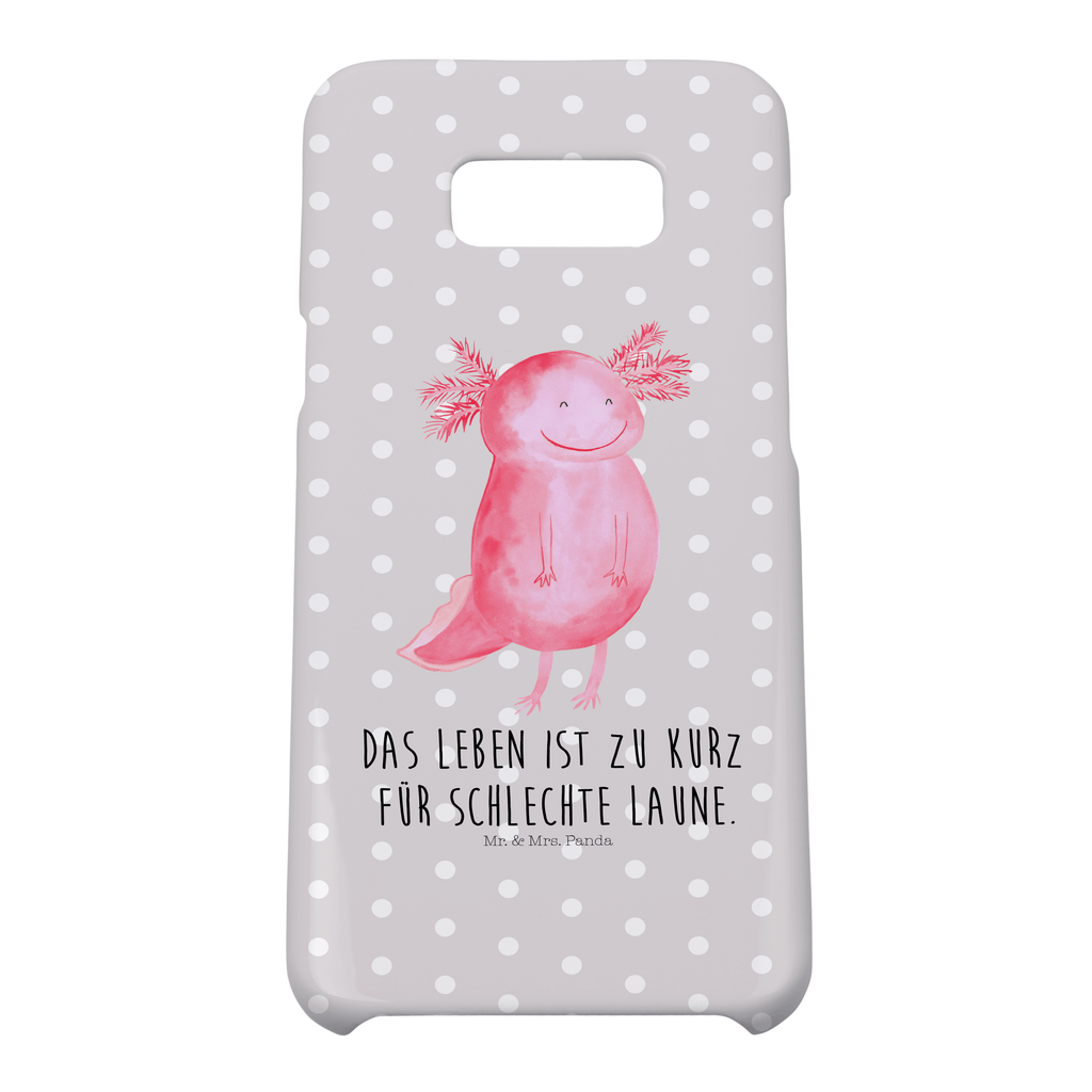 Handyhülle Axolotl Glücklich Handyhülle, Handycover, Cover, Handy, Hülle, Iphone 10, Iphone X, Axolotl, Molch, Axolot, Schwanzlurch, Lurch, Lurche, Motivation, gute Laune