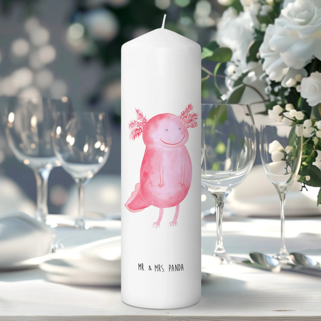 Candle axolotl Happy Kerze, Taufkerze, Kommunionskerze, Geburtstagskerze, Geschenk Kerze, Taufgeschenk Kerze, Kerze mit Druck, Besondere Kerze, Geschenkidee Kerze, Kerze für Kommunion, Geburtstag Kerze, Kommunion Kerze, Axolotl, Molch, Axolot, Schwanzlurch, Lurch, Lurche, Motivation, gute Laune