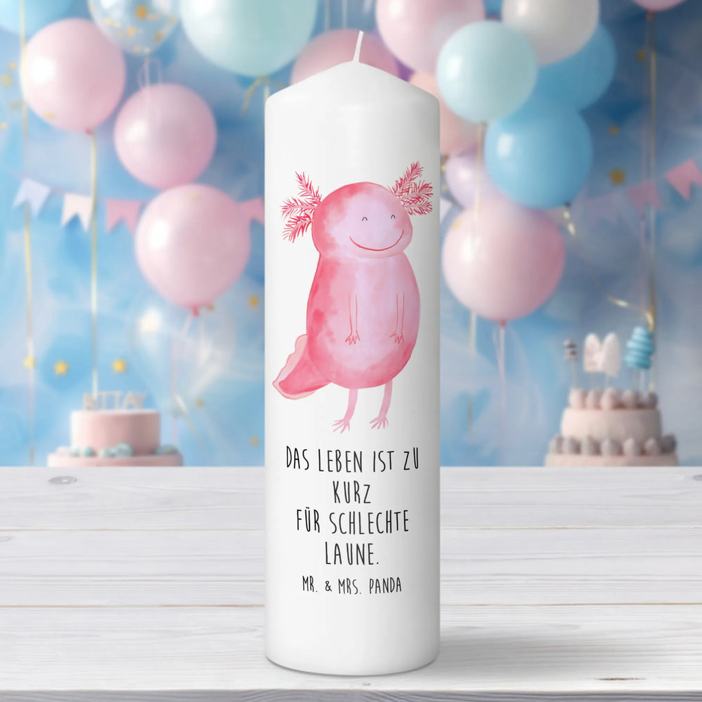 Candle axolotl Happy Kerze, Taufkerze, Kommunionskerze, Geburtstagskerze, Geschenk Kerze, Taufgeschenk Kerze, Kerze mit Druck, Besondere Kerze, Geschenkidee Kerze, Kerze für Kommunion, Geburtstag Kerze, Kommunion Kerze, Axolotl, Molch, Axolot, Schwanzlurch, Lurch, Lurche, Motivation, gute Laune
