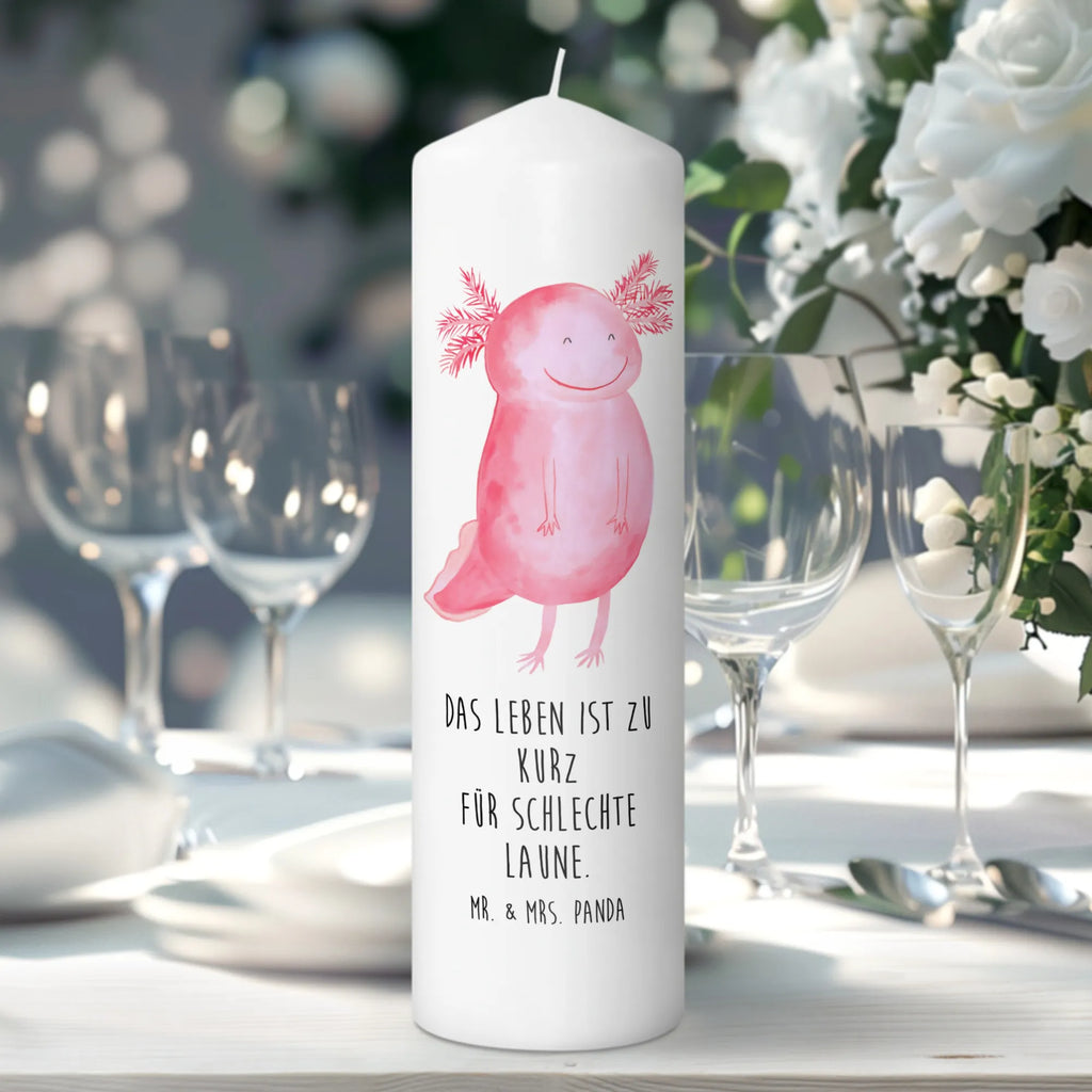 Candle axolotl Happy Kerze, Taufkerze, Kommunionskerze, Geburtstagskerze, Geschenk Kerze, Taufgeschenk Kerze, Kerze mit Druck, Besondere Kerze, Geschenkidee Kerze, Kerze für Kommunion, Geburtstag Kerze, Kommunion Kerze, Axolotl, Molch, Axolot, Schwanzlurch, Lurch, Lurche, Motivation, gute Laune