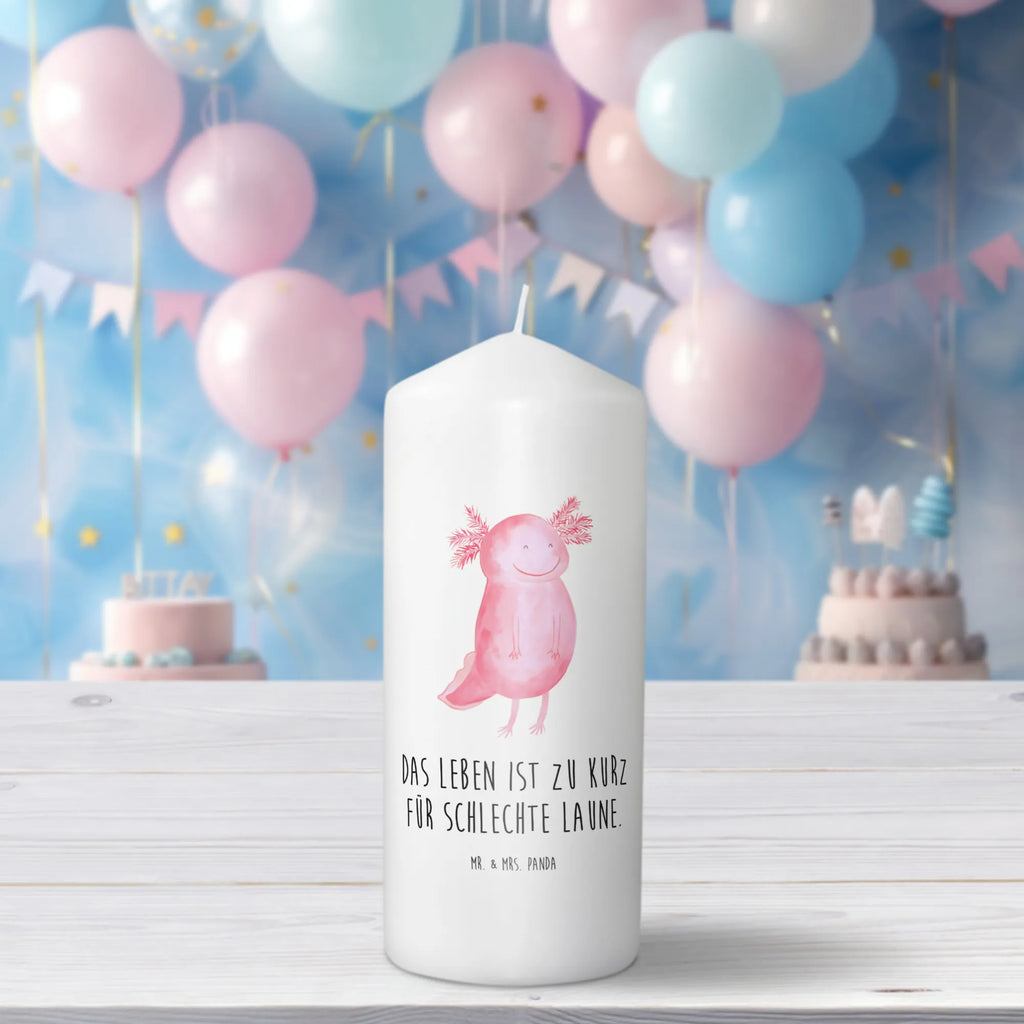 Candle axolotl Happy Kerze, Taufkerze, Kommunionskerze, Geburtstagskerze, Geschenk Kerze, Taufgeschenk Kerze, Kerze mit Druck, Besondere Kerze, Geschenkidee Kerze, Kerze für Kommunion, Geburtstag Kerze, Kommunion Kerze, Axolotl, Molch, Axolot, Schwanzlurch, Lurch, Lurche, Motivation, gute Laune