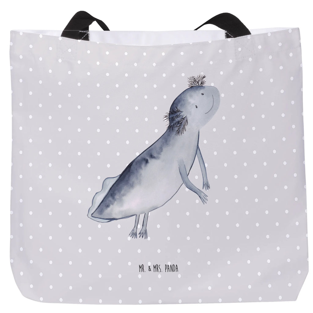 Shopper Axolotl Schwimmen Beutel, Einkaufstasche, Tasche, Strandtasche, Einkaufsbeutel, Shopper, Schultasche, Freizeittasche, Tragebeutel, Schulbeutel, Alltagstasche, Axolotl, Molch, Axolot, Schwanzlurch, Lurch, Lurche, Problem, Probleme, Lösungen, Motivation