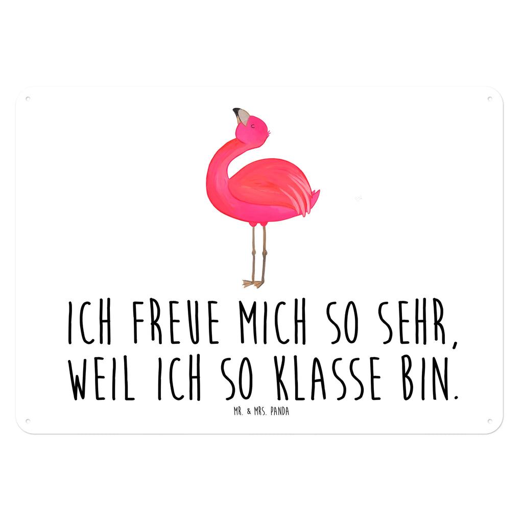 Blechschild Flamingo Stolz Blechschild, Metallschild, Geschenk Schild, Schild, Magnet-Metall-Schild, Deko Schild, Wandschild, Wand-Dekoration, Türschild, Flamingo, stolz, Freude, Selbstliebe, Selbstakzeptanz, Freundin, beste Freundin, Tochter, Mama, Schwester