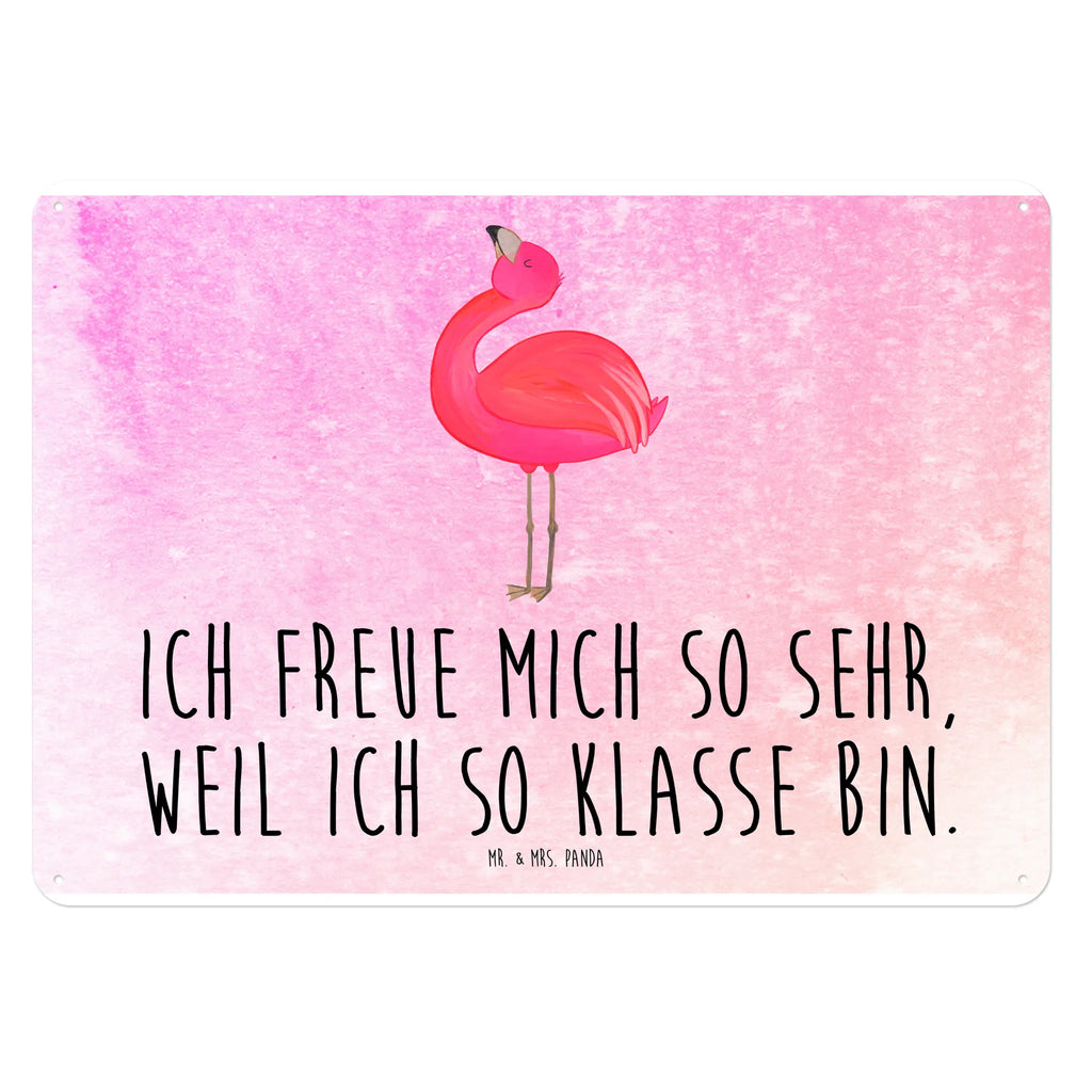 Blechschild Flamingo Stolz Blechschild, Metallschild, Geschenk Schild, Schild, Magnet-Metall-Schild, Deko Schild, Wandschild, Wand-Dekoration, Türschild, Flamingo, stolz, Freude, Selbstliebe, Selbstakzeptanz, Freundin, beste Freundin, Tochter, Mama, Schwester