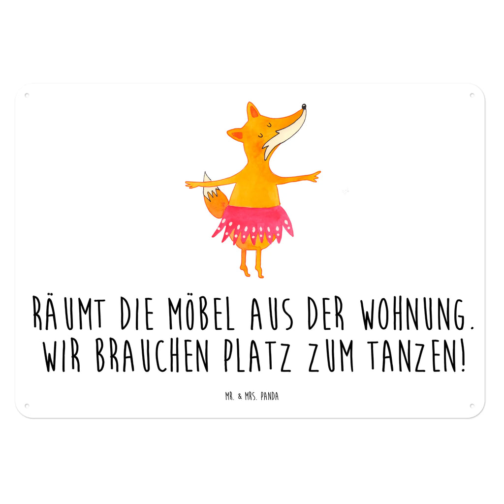 Blechschild Fuchs Ballerina Blechschild, Metallschild, Geschenk Schild, Schild, Magnet-Metall-Schild, Deko Schild, Wandschild, Wand-Dekoration, Türschild, Fuchs, Fuchs Spruch, Füchse, Füchsin, Ballerina, Ballett, Tänzerin, Tanzen, Party, Einladung, Geburtstag