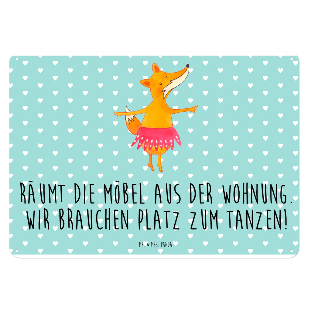 Blechschild Fuchs Ballerina Blechschild, Metallschild, Geschenk Schild, Schild, Magnet-Metall-Schild, Deko Schild, Wandschild, Wand-Dekoration, Türschild, Fuchs, Fuchs Spruch, Füchse, Füchsin, Ballerina, Ballett, Tänzerin, Tanzen, Party, Einladung, Geburtstag