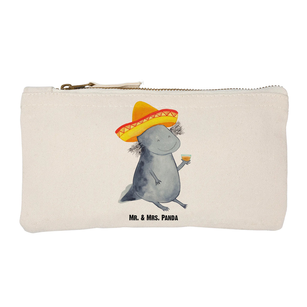 Schminktasche Axolotl Tequila Schminktasche, Kosmetiktasche, Kosmetikbeutel, Stiftemäppchen, Etui, Federmappe, Makeup, XXL, Schminketui, Kosmetiketui, Schlamperetui, Axolotl, Molch, Mexico, Mexiko, Sombrero, Zitrone, Tequila, Motivation, Spruch, Schwanzlurch, Lurch, Lurche, Axolot, Feuerdrache, Feuersalamander