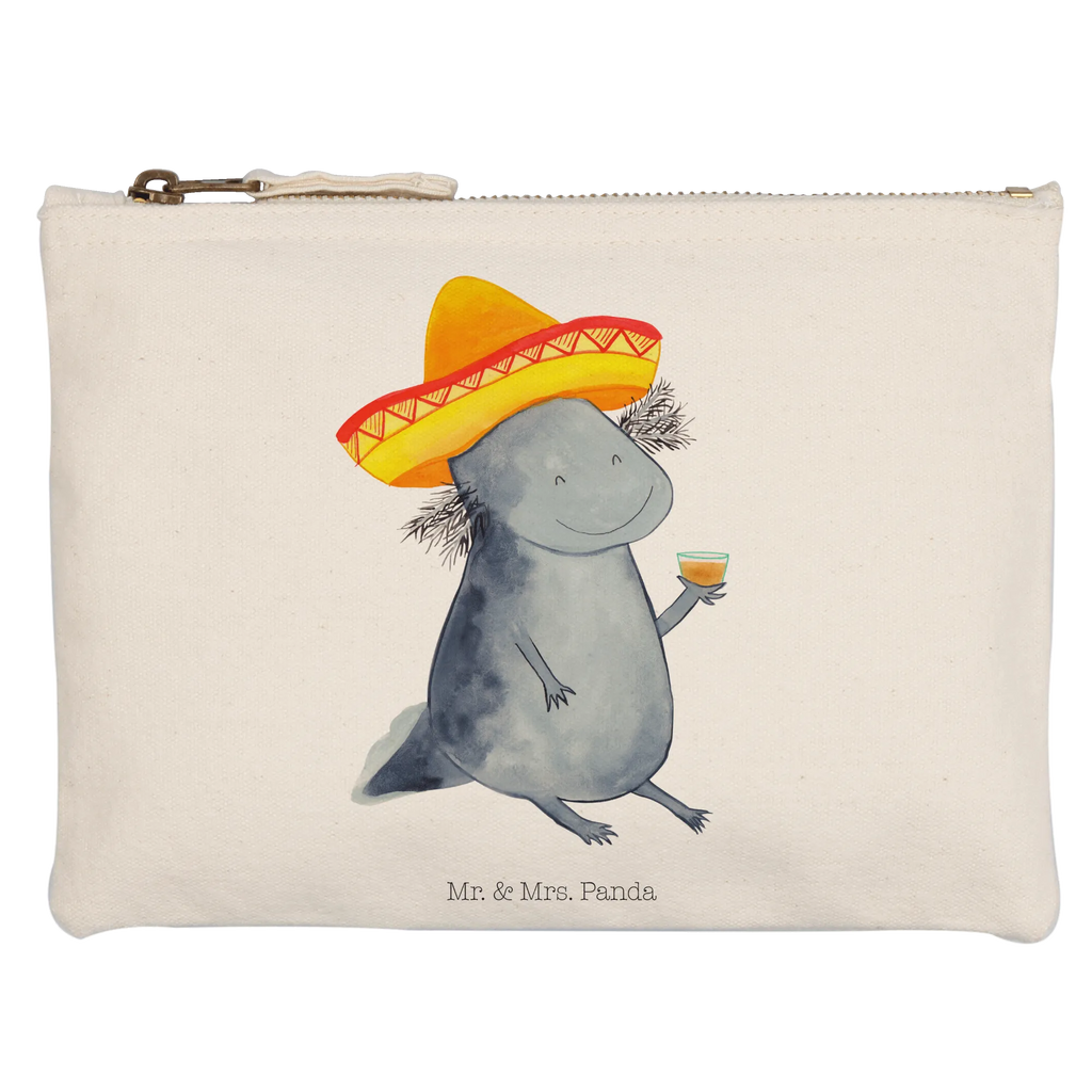 Schminktasche Axolotl Tequila Schminktasche, Kosmetiktasche, Kosmetikbeutel, Stiftemäppchen, Etui, Federmappe, Makeup, XXL, Schminketui, Kosmetiketui, Schlamperetui, Axolotl, Molch, Mexico, Mexiko, Sombrero, Zitrone, Tequila, Motivation, Spruch, Schwanzlurch, Lurch, Lurche, Axolot, Feuerdrache, Feuersalamander