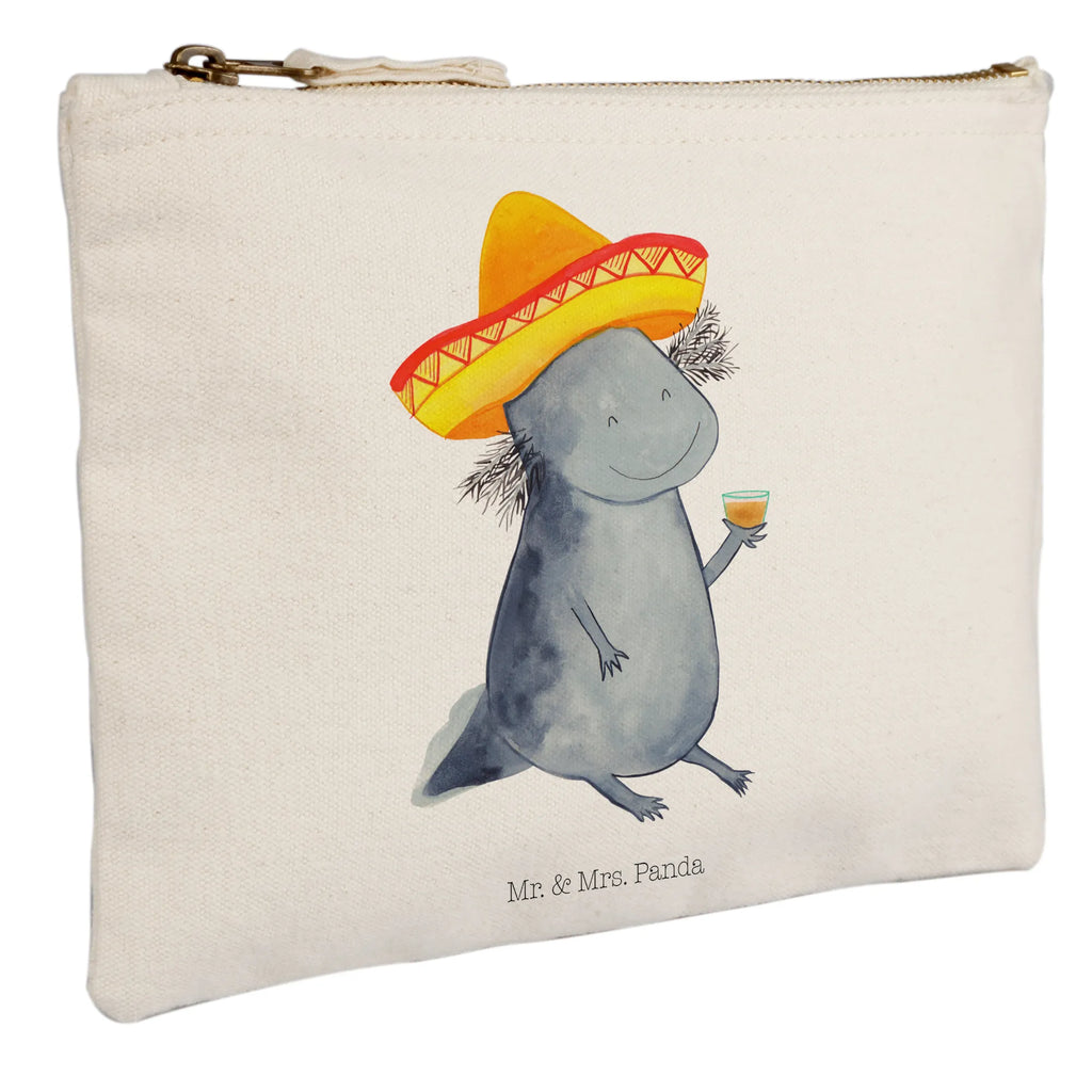 Schminktasche Axolotl Tequila Schminktasche, Kosmetiktasche, Kosmetikbeutel, Stiftemäppchen, Etui, Federmappe, Makeup, XXL, Schminketui, Kosmetiketui, Schlamperetui, Axolotl, Molch, Mexico, Mexiko, Sombrero, Zitrone, Tequila, Motivation, Spruch, Schwanzlurch, Lurch, Lurche, Axolot, Feuerdrache, Feuersalamander