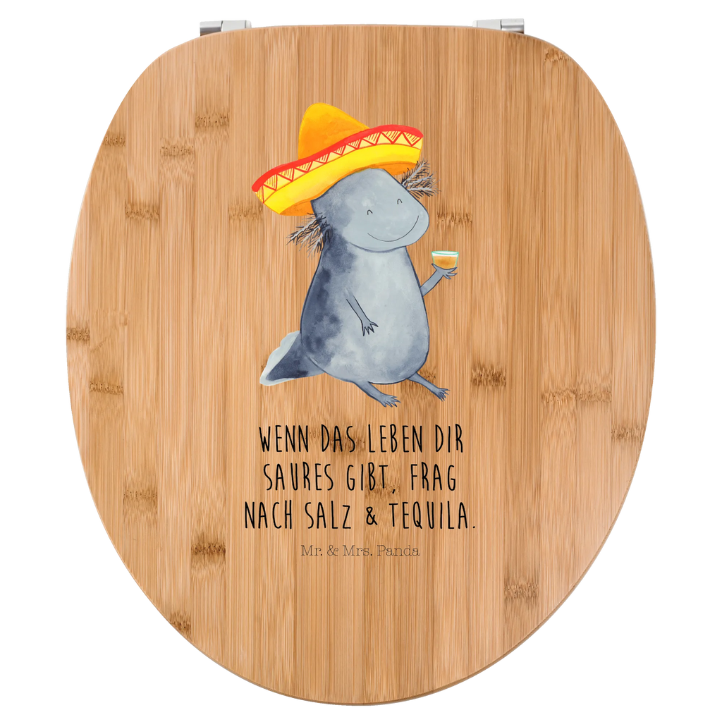 Motiv WC Sitz Axolotl Tequila Klobrille, Klodeckel, Toilettendeckel, WC-Sitz, Toilette, Axolotl, Molch, Mexico, Mexiko, Sombrero, Zitrone, Tequila, Motivation, Spruch, Schwanzlurch, Lurch, Lurche, Axolot, Feuerdrache, Feuersalamander