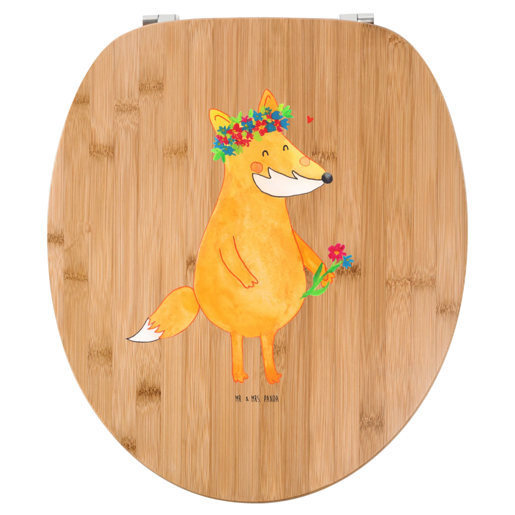 Motiv WC Sitz Fuchs Blumen Klobrille, Klodeckel, Toilettendeckel, WC-Sitz, Toilette, Fuchs, Füchse, Fox, Liebe, Freundin, Fuchsmädchen, Blumenmädchen, Freundinnen, Liebesbeweis, Blume, Blumen, Motivation, Freude, ich, mich, Selbstliebe