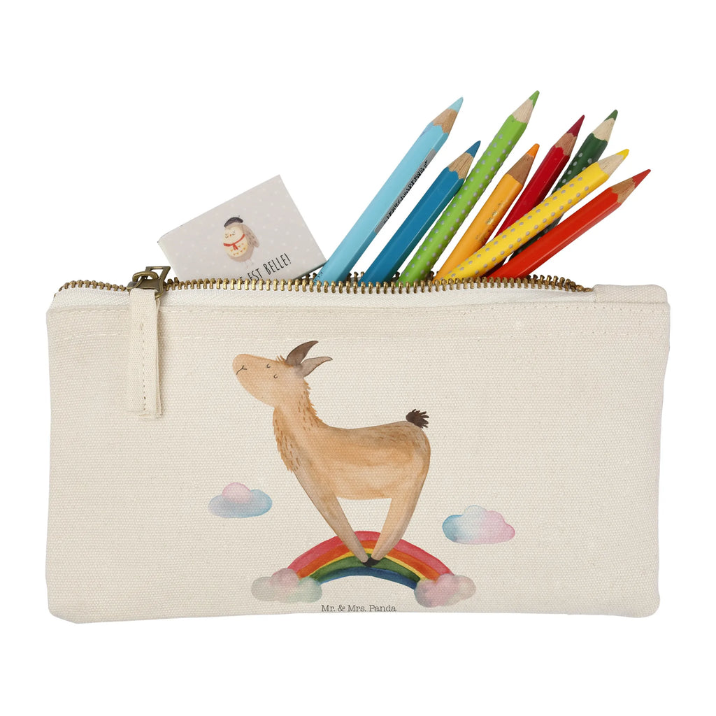 Schminktasche Lama Regenbogen Schminktasche, Kosmetiktasche, Kosmetikbeutel, Stiftemäppchen, Etui, Federmappe, Makeup, XXL, Schminketui, Kosmetiketui, Schlamperetui, Lama, Alpaka, Lamas, Regenbogen, Haters gonna hate, Haters, Selbstständig, Außenseiter, Schule, Abi, Hobby, Wolkenland, Freiheit