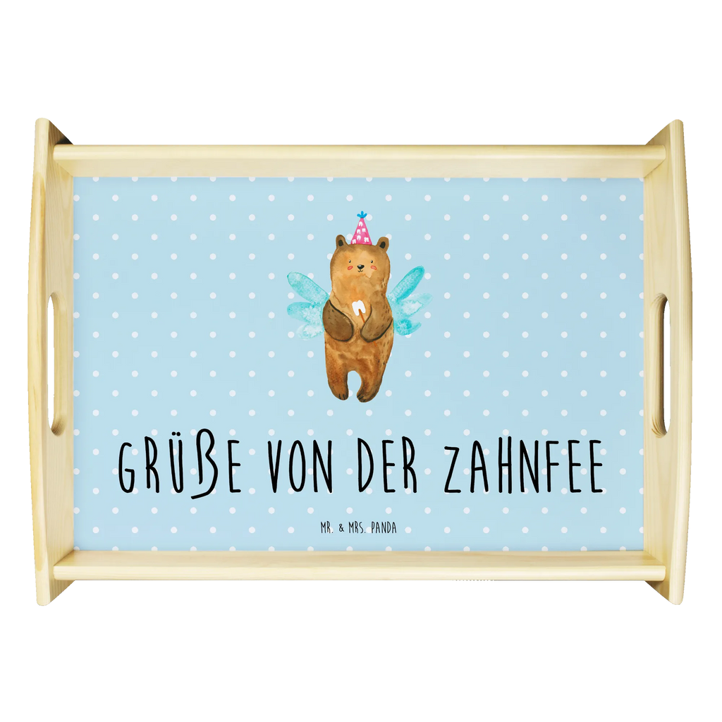 Serviertablett Bär Zahnfee Serviertablett, Tablett, Holztablett, Küchentablett, Dekotablett, Frühstückstablett, Bär, Teddy, Teddybär, Zahnfee, Fee, Milchzahn, Erster Zahn