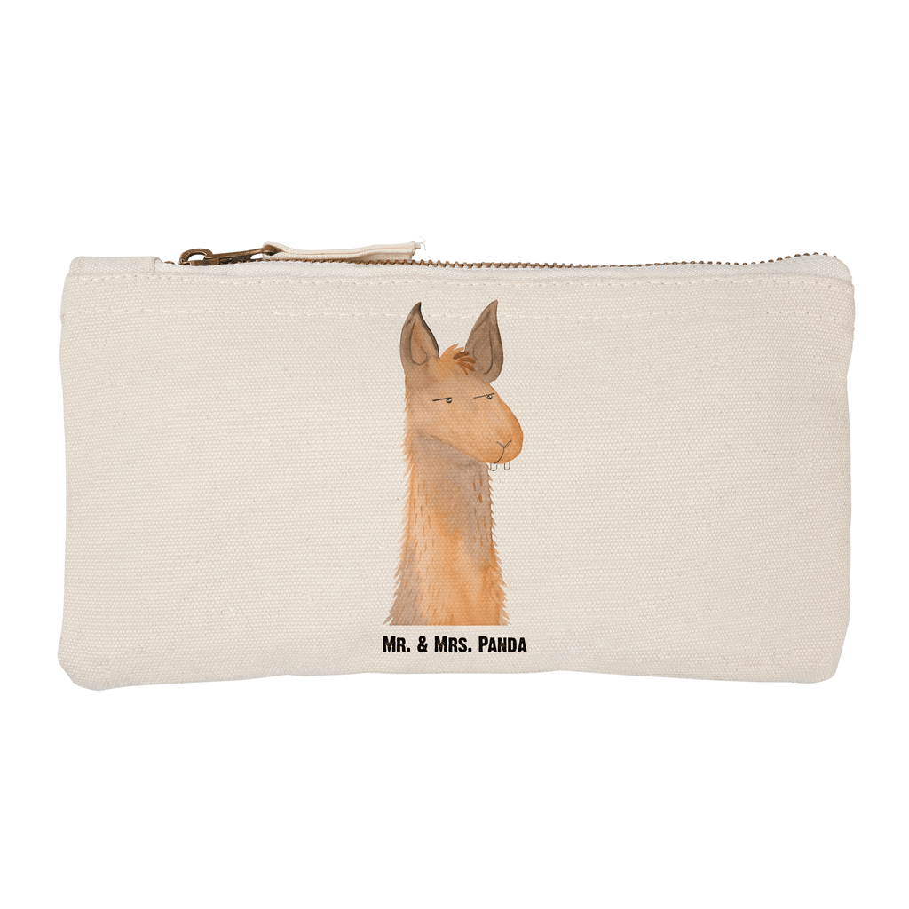 Schminktasche Lamakopf Genervt Schminktasche, Kosmetiktasche, Kosmetikbeutel, Stiftemäppchen, Etui, Federmappe, Makeup, XXL, Schminketui, Kosmetiketui, Schlamperetui, Lama, Alpaka, Lamas, Recht haben, genervt sein, Freundin, beste Freundin, Partnerin, Büro, Büroalltag, Chef, Chefin, Azubi