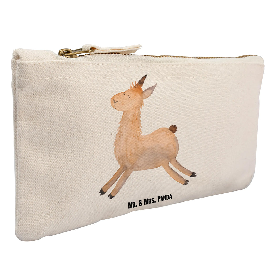 Schminktasche Lama Springen Schminktasche, Kosmetiktasche, Kosmetikbeutel, Stiftemäppchen, Etui, Federmappe, Makeup, XXL, Schminketui, Kosmetiketui, Schlamperetui, Lama, Alpaka, Lamas, Lieblingstag, Happy day, fröhlich, Glück, Freundin, Liebeskummer, Neustart, guten Morgen, Start, Prüfung, Abitur