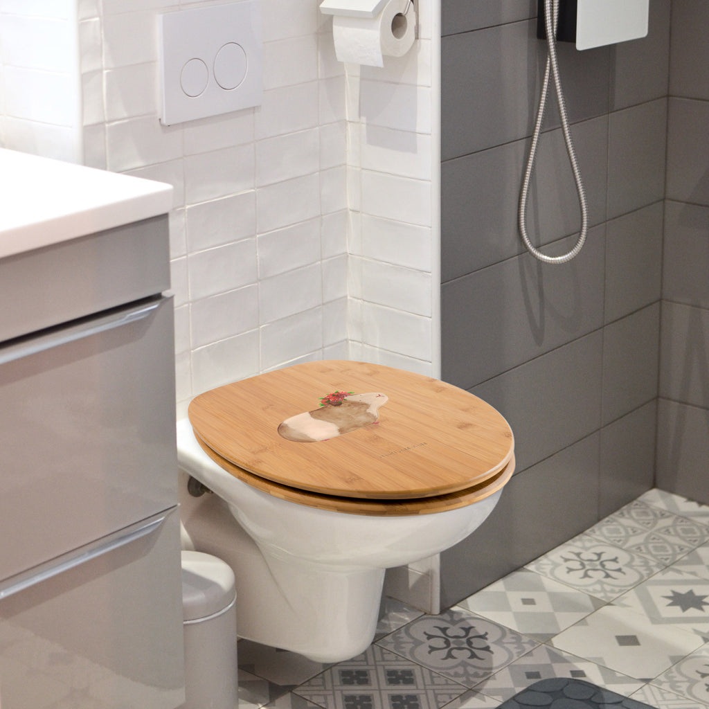 Motiv WC Sitz Meerschweinchen Weisheit Klobrille, Klodeckel, Toilettendeckel, WC-Sitz, Toilette, Tiermotive, Gute Laune, lustige Sprüche, Tiere, Meerschweinchen, Meerie, Meeries, Wunder, Blumenkind, Realität, Spruch, Weisheit, Motivation, Wunderland