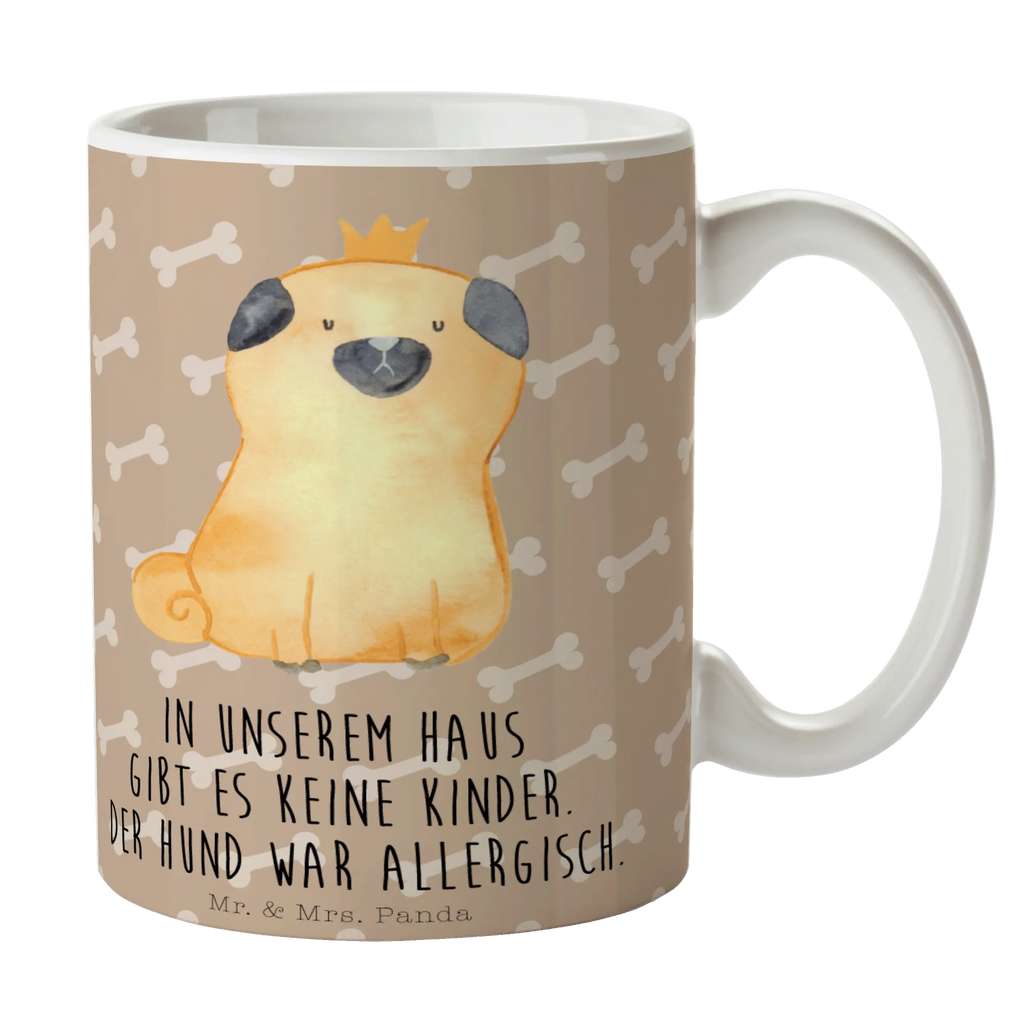 Tasse Mops Krone Tasse, Kaffeetasse, Teetasse, Becher, Kaffeebecher, Teebecher, Keramiktasse, Porzellantasse, Büro Tasse, Geschenk Tasse, Tasse Sprüche, Tasse Motive, Kaffeetassen, Tasse bedrucken, Designer Tasse, Cappuccino Tassen, Schöne Teetassen, Hund, Hundemotiv, Haustier, Hunderasse, Tierliebhaber, Hundebesitzer, Sprüche, Mops, allergisch, kinderlos, Hausregel, Hundebesitzer. Spruch, lustig