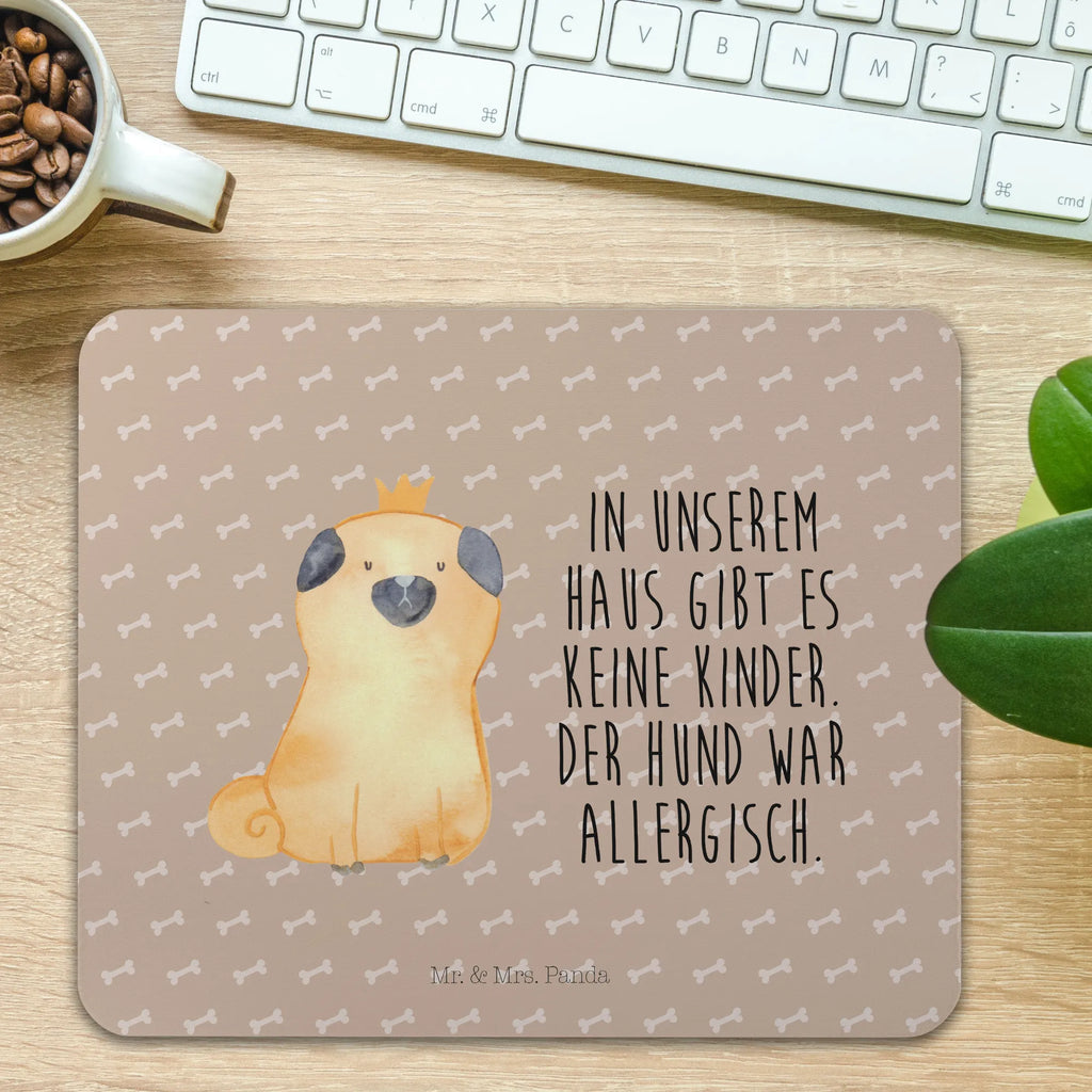 Mauspad Mops Krone Mousepad, Computer zubehör, Büroausstattung, PC Zubehör, Arbeitszimmer, Mauspad, Einzigartiges Mauspad, Designer Mauspad, Mausunterlage, Mauspad Büro, Hund, Hundemotiv, Haustier, Hunderasse, Tierliebhaber, Hundebesitzer, Sprüche, Mops, allergisch, kinderlos, Hausregel, Hundebesitzer. Spruch, lustig