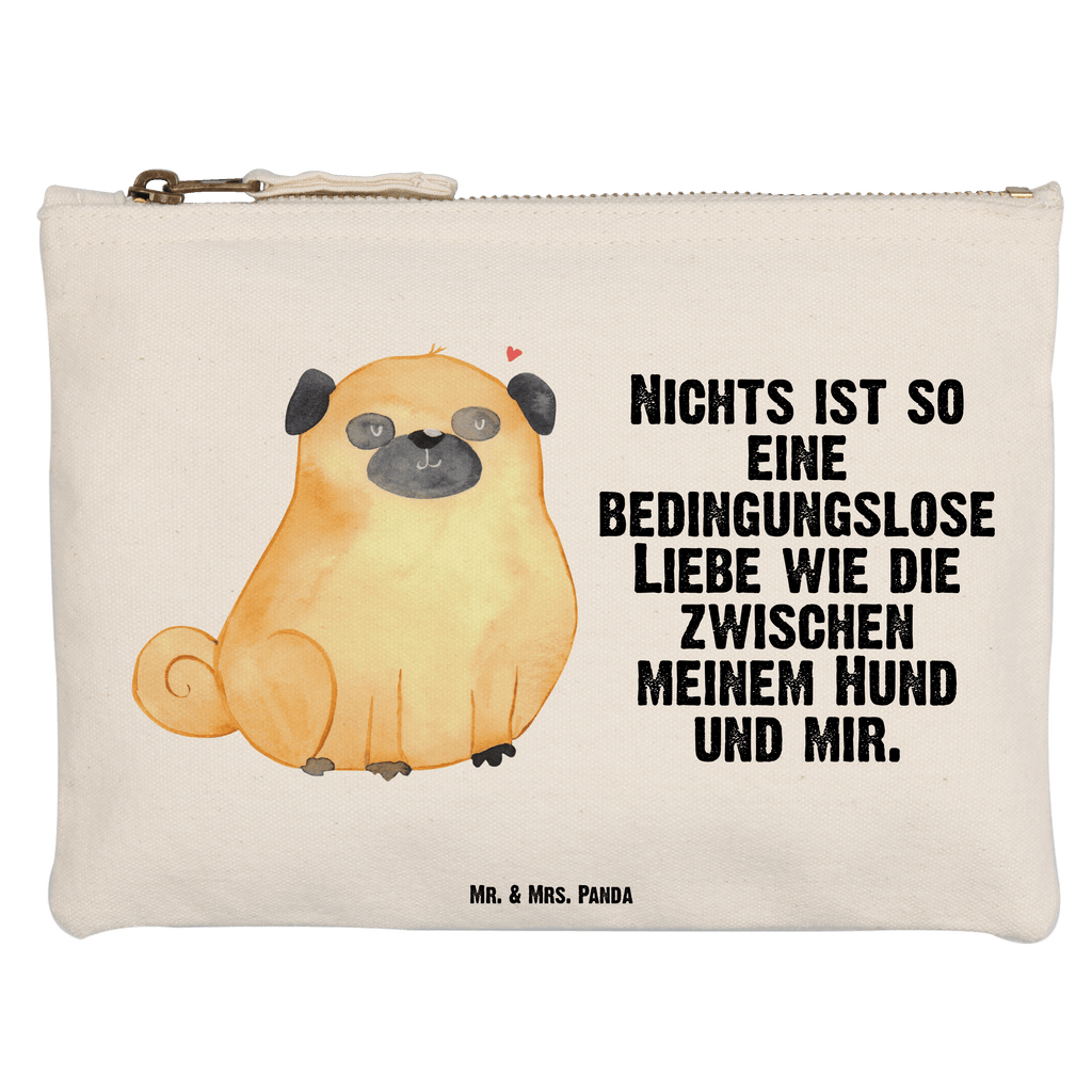 Schminktasche Mops Schminktasche, Kosmetiktasche, Kosmetikbeutel, Stiftemäppchen, Etui, Federmappe, Makeup, XXL, Schminketui, Kosmetiketui, Schlamperetui, Hund, Hundemotiv, Haustier, Hunderasse, Tierliebhaber, Hundebesitzer, Sprüche, Mops, Liebe, Hundeliebe