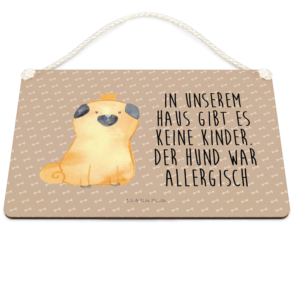 Deko Schild Mops Krone Dekoschild, Deko Schild, Schild, Tür Schild, Türschild, Holzschild, Wandschild, Wanddeko, Hund, Hundemotiv, Haustier, Hunderasse, Tierliebhaber, Hundebesitzer, Sprüche, Mops, allergisch, kinderlos, Hausregel, Hundebesitzer. Spruch, lustig