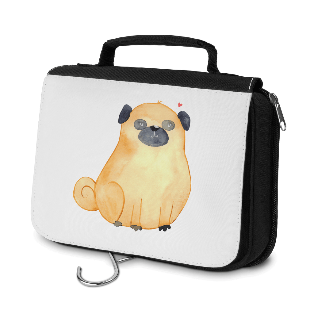 Kulturbeutel Mops Kulturbeutel, Zum Aufhängen, Waschtasche, Kosmetiktasche, Damen, Herren, Aufbewahrungstasche, Schminktasche, Kosmetikbeutel, Organizer, Kulturtasche, Schminkutensil, Hund, Hundemotiv, Haustier, Hunderasse, Tierliebhaber, Hundebesitzer, Sprüche, Mops, Liebe, Hundeliebe