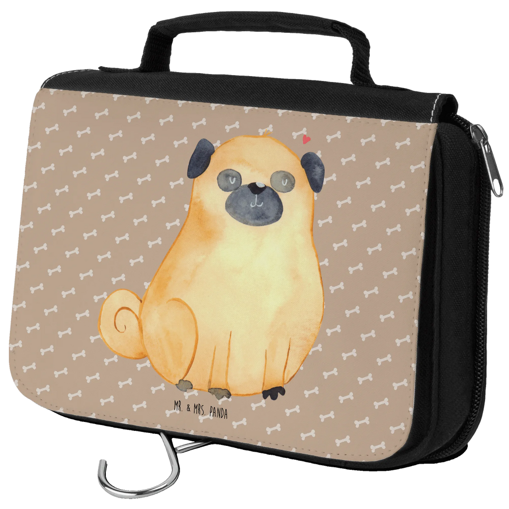 Kulturbeutel Mops Kulturbeutel, Zum Aufhängen, Waschtasche, Kosmetiktasche, Damen, Herren, Aufbewahrungstasche, Schminktasche, Kosmetikbeutel, Organizer, Kulturtasche, Schminkutensil, Hund, Hundemotiv, Haustier, Hunderasse, Tierliebhaber, Hundebesitzer, Sprüche, Mops, Liebe, Hundeliebe