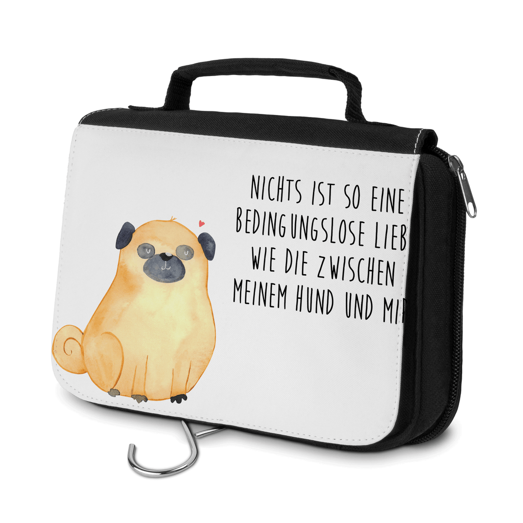 Kulturbeutel Mops Kulturbeutel, Zum Aufhängen, Waschtasche, Kosmetiktasche, Damen, Herren, Aufbewahrungstasche, Schminktasche, Kosmetikbeutel, Organizer, Kulturtasche, Schminkutensil, Hund, Hundemotiv, Haustier, Hunderasse, Tierliebhaber, Hundebesitzer, Sprüche, Mops, Liebe, Hundeliebe