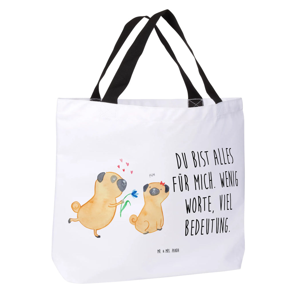 Shopper Mops Verliebt Beutel, Einkaufstasche, Tasche, Strandtasche, Einkaufsbeutel, Shopper, Schultasche, Freizeittasche, Tragebeutel, Schulbeutel, Alltagstasche, Hund, Hundemotiv, Haustier, Hunderasse, Tierliebhaber, Hundebesitzer, Sprüche, Mops, Möpse, Hundeliebe, verliebt, Liebe, Liebesspruch. Verlobt, Geschenk Freund, Partner