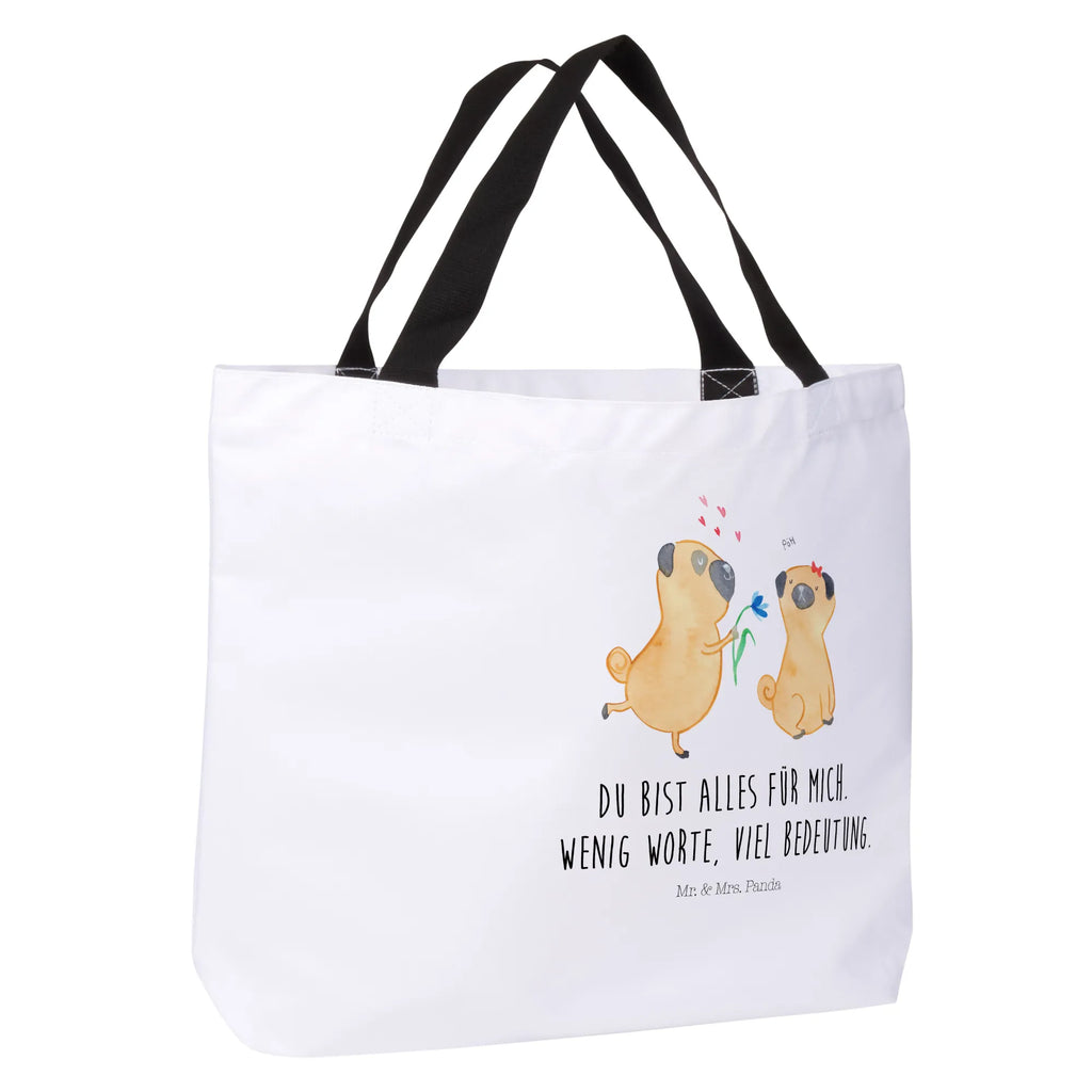 Shopper Mops verliebt Beutel, Einkaufstasche, Tasche, Strandtasche, Einkaufsbeutel, Shopper, Schultasche, Freizeittasche, Tragebeutel, Schulbeutel, Alltagstasche, Hund, Hundemotiv, Haustier, Hunderasse, Tierliebhaber, Hundebesitzer, Sprüche, Mops, Möpse, Hundeliebe, verliebt, Liebe, Liebesspruch. Verlobt, Geschenk Freund, Partner